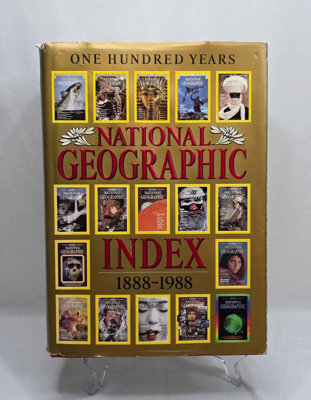 National Geographic Index 1888–1988 Hardcover Reference Book w/Dust Jacket 1989